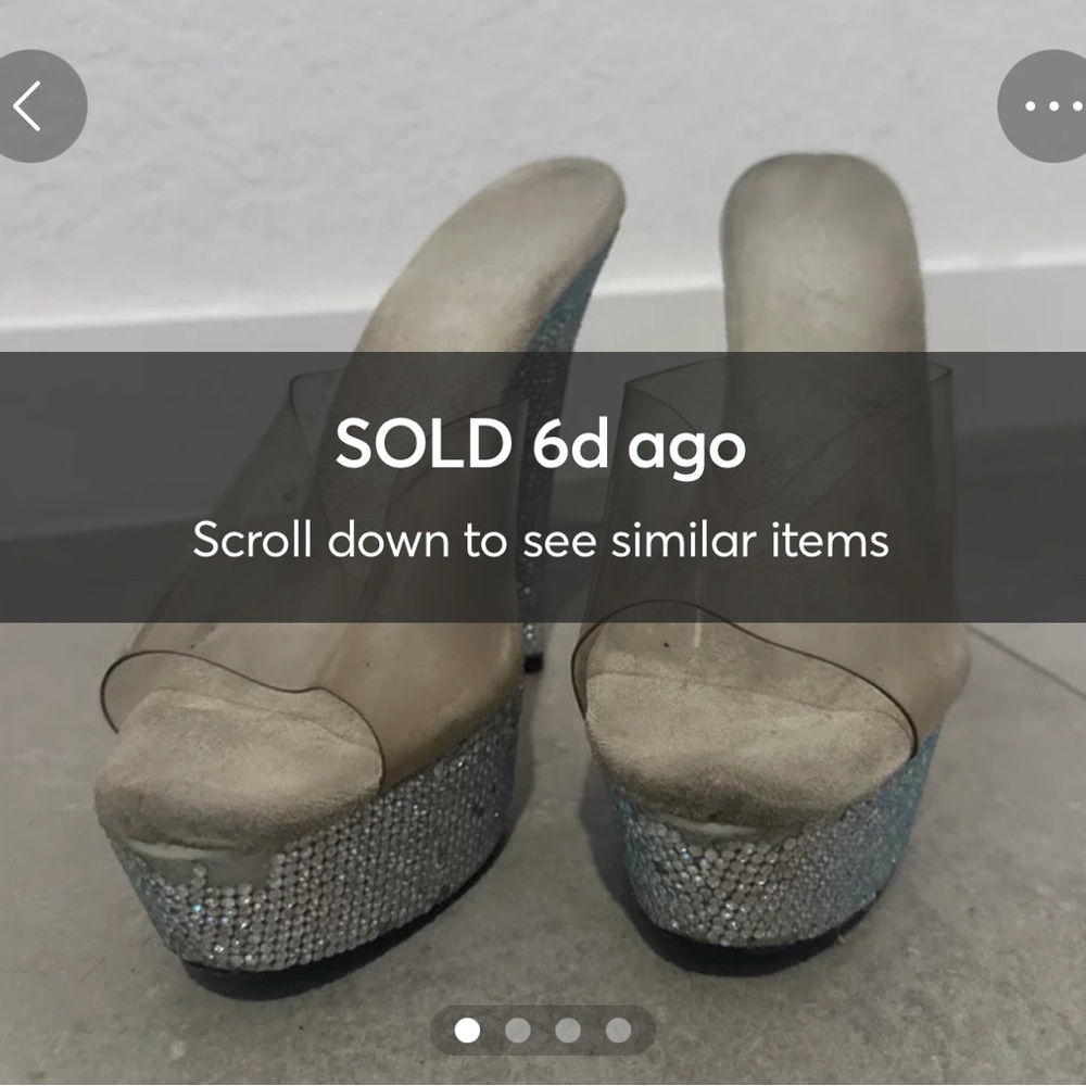 Women's Silver Platform Heels